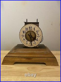 Antique Junghans Acrobat Automated Circus Scene Wood Clock Parts Or Repair
