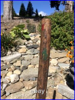Antique Large Primitive Carnival Circus Strongman Farm Wood & Iron Sledgehammer