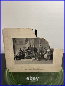 Antique Lithograph Photo Circus Sideshow The Famous South Africans 1880s