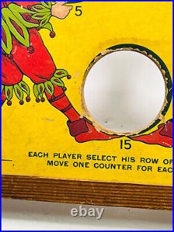 Antique M&P Cornhole bean bag Circus Clown Jester Carnival Home Game WOW