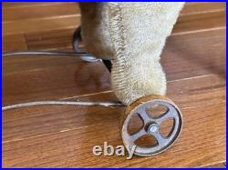 Antique Mohair Elephant Pull Toy Metal Wheels 15 Early 1900s Steiff Circus