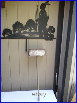 Antique Original 40 Large Wood Carnival Hammer Circus Sign Advertising! #l 161