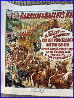 Antique Original Barnum & Bailey's New Free Parade 1915