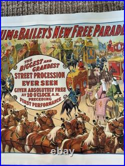 Antique Original Barnum & Bailey's New Free Parade 1915