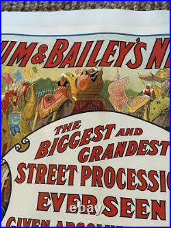 Antique Original Barnum & Bailey's New Free Parade 1915