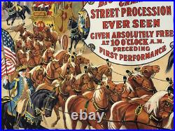 Antique Original Barnum & Bailey's New Free Parade 1915