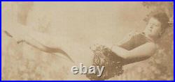 Antique Photo 1880s Woman Balanced Tight Rope Walker Circus Performer