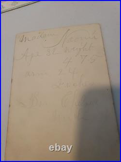 Antique Photo Cabinet Card Victorian Circus Sideshow Pic Fat Lady MADAM NAOMI