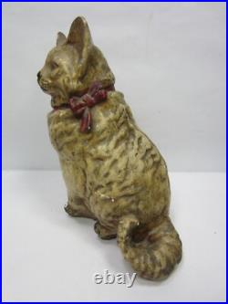 Antique Plaster Carnival Prize Cat Bank