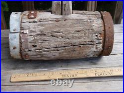 Antique Primitive Huge Wooden Mallet Carnival Circus Strong Man Hammer 35 X 12