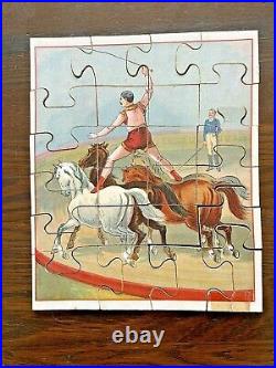 Antique Rare 1887 A PEEP AT THE CIRCUS PICTURE PUZZLE Set Complete McLoughlin
