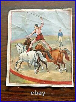 Antique Rare 1887 A PEEP AT THE CIRCUS PICTURE PUZZLE Set Complete McLoughlin
