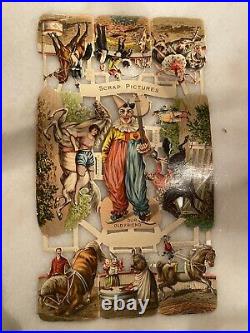 Antique Rare Victorian Circus Uncut Die Cut PT Barnum