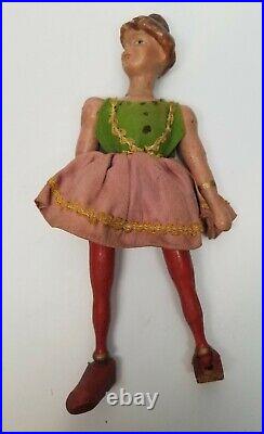 Antique SCHOENHUT Circus LADY RIDER Wood HUMPTY DUMPTY Toy AS IS