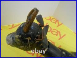 Antique SCHOENHUT Humpty Dumpty Animal -Goat- Circa 1900 Rope Tail- COOL