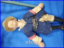 Antique Schoenhut Circus And More 7 Figures And 5 Ladders Early 1920s Toy