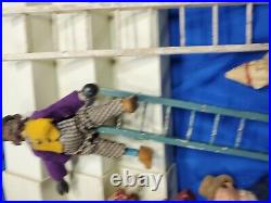 Antique Schoenhut Circus And More 7 Figures And 5 Ladders Early 1920s Toy