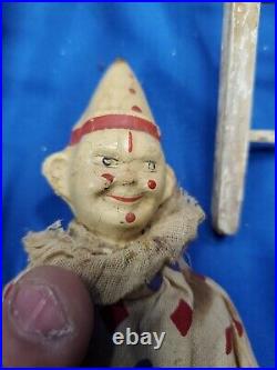 Antique Schoenhut Circus And More 7 Figures And 5 Ladders Early 1920s Toy