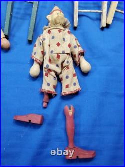 Antique Schoenhut Circus And More 7 Figures And 5 Ladders Early 1920s Toy