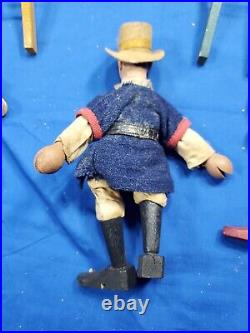 Antique Schoenhut Circus And More 7 Figures And 5 Ladders Early 1920s Toy