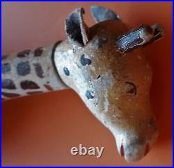 Antique Schoenhut Circus Animal Toy Giraffe SEE PHOTOS