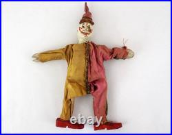 Antique Schoenhut Circus Clown from Humpty Dumpty Circus Toy Set Pink/Yellow