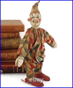 Antique Schoenhut Circus Clown from Humpty Dumpty Circus Toy Set with2 pc Face