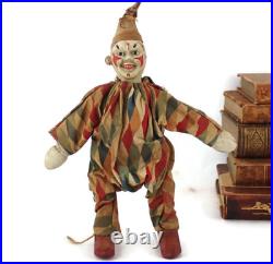 Antique Schoenhut Circus Clown from Humpty Dumpty Circus Toy Set with2 pc Face