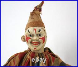 Antique Schoenhut Circus Clown from Humpty Dumpty Circus Toy Set with2 pc Face