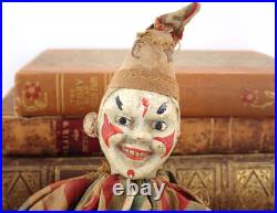 Antique Schoenhut Circus Clown from Humpty Dumpty Circus Toy Set with2 pc Face