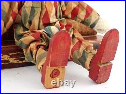 Antique Schoenhut Circus Clown from Humpty Dumpty Circus Toy Set with2 pc Face