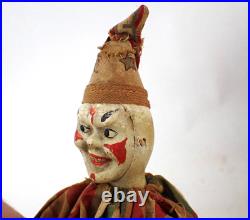 Antique Schoenhut Circus Clown from Humpty Dumpty Circus Toy Set with2 pc Face