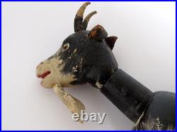 Antique Schoenhut Circus Goat with Painted Eyes 8 long