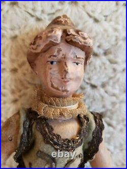 Antique Schoenhut Circus Lady Acrobat wooden toy