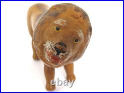Antique Schoenhut Circus Lion with Painted Eyes 8 long
