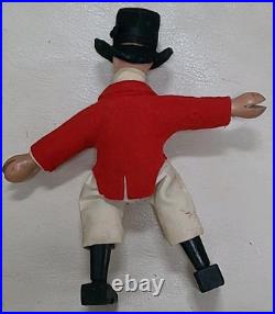 Antique Schoenhut Circus Ringmaster 7 tall Humpty Dumpty Wood Felt