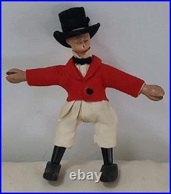 Antique Schoenhut Circus Ringmaster 7 tall Humpty Dumpty Wood Felt
