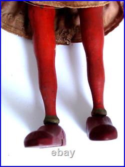 Antique Schoenhut Circus Wood Head Lady Acrobat