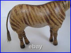 Antique Schoenhut Circus Zebra Very Good Paint and Tightly Strung