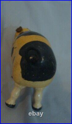 Antique Schoenhut Glass Eye Spotted Pig, Humpty Dumpty Circus, American folk art