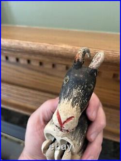 Antique Schoenhut Humpty Dumpty Circus Billy Goat Wooden Jointed Legs And Head