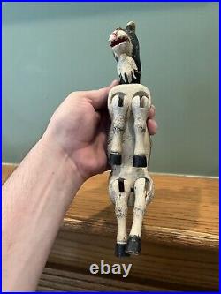 Antique Schoenhut Humpty Dumpty Circus Billy Goat Wooden Jointed Legs And Head