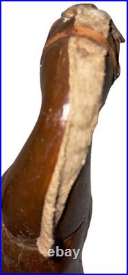 Antique Schoenhut Humpty Dumpty Circus Brown Horse with Glass Eyes Original- Ex+