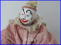 Antique Schoenhut Humpty Dumpty Circus Clown, Chair, Barrel