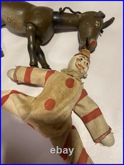 Antique Schoenhut Humpty Dumpty Circus Donkey And Lot