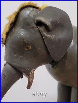 Antique Schoenhut Humpty Dumpty Circus Elephant Painted Eyes