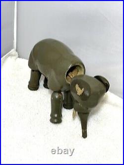 Antique Schoenhut Humpty Dumpty Circus Elephant Wooden
