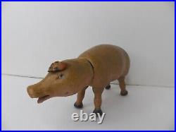 Antique Schoenhut Humpty Dumpty Circus Farm Pig