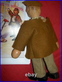 Antique Schoenhut, Humpty Dumpty Circus, Hobo, 8, jointed toy doll and pig