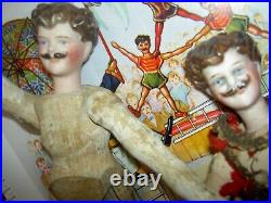 Antique Schoenhut, Humpty Dumpty Circus, Hobo, 8, jointed toy doll and pig